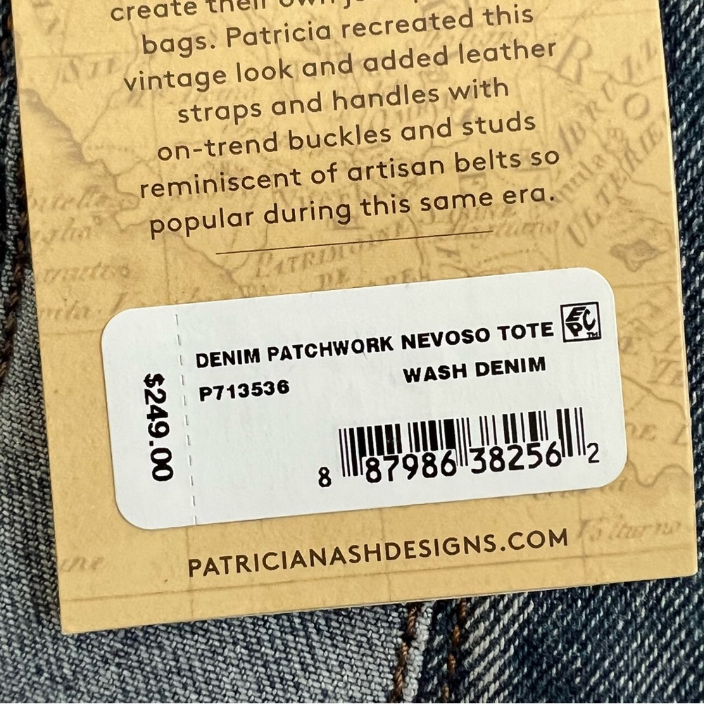 NWT PATRICIA NASH NEVOSO TOTE BAG - Picture 9 of 10